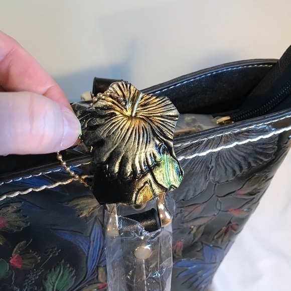 🌙🔥3xHP🔥 NWT ONE OF A KIND BEAUTIFUL LEATHER&HAND PAINTED PURSE-WEARABLE ART! - Picture 8 of 13